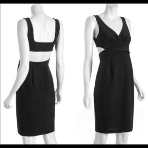 Black halo cut out Jackie o dress- 4